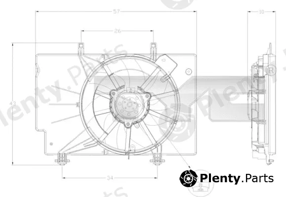 TYC 810-0042 — Fan, engine cooling