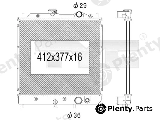TYC 723-1013 — Radiator, engine cooling