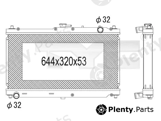 TYC 720-1005 — Radiator, engine cooling