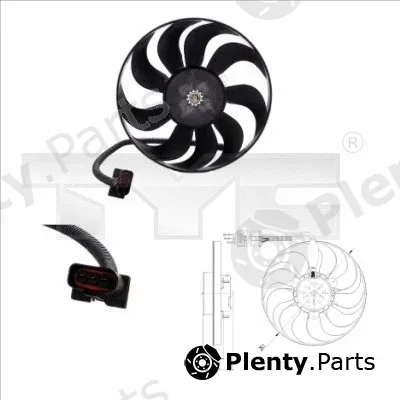 TYC 837-0001 — Fan, engine cooling