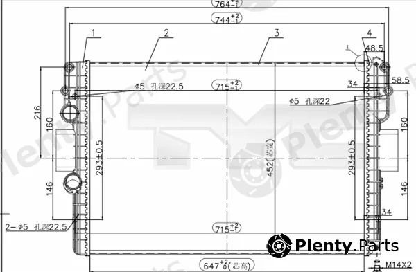 TYC 715-0006-R — Radiator, engine cooling