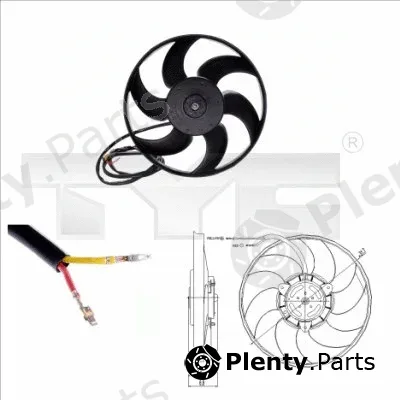 TYC 826-0002 — Fan, engine cooling
