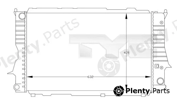 TYC 702-0030 — Radiator, engine cooling