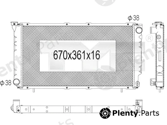 TYC 734-1002 — Radiator, engine cooling