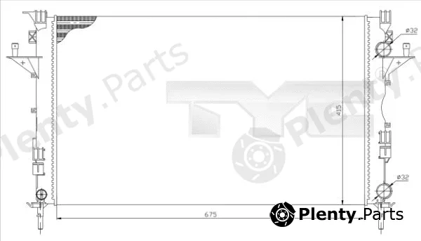 TYC 728-0049-R — Radiator, engine cooling