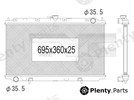 TYC 724-1003 — Radiator, engine cooling