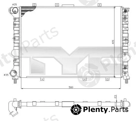 TYC 701-0001-R — Radiator, engine cooling