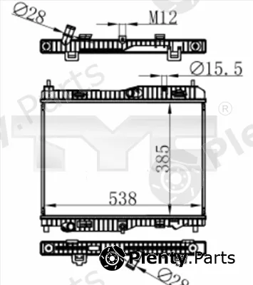 TYC 710-0059 — Radiator, engine cooling