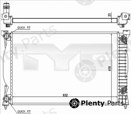 TYC 702-0014-R — Radiator, engine cooling