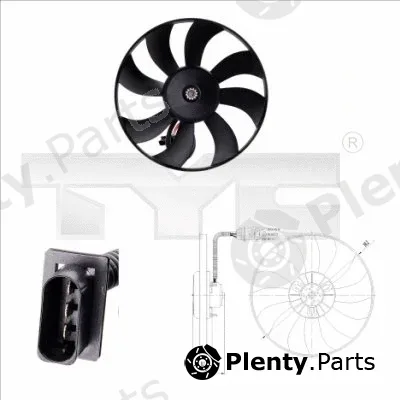 TYC 837-0020 — Fan, engine cooling
