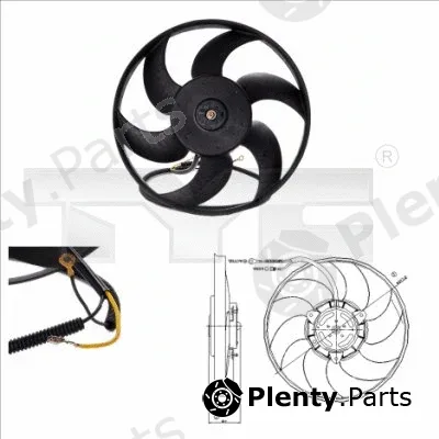 TYC 805-0003 — Fan, engine cooling