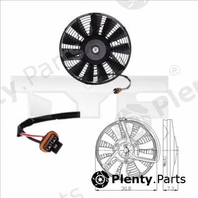 TYC 825-0006 — Fan, engine cooling