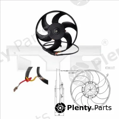 TYC 826-0001 — Fan, engine cooling