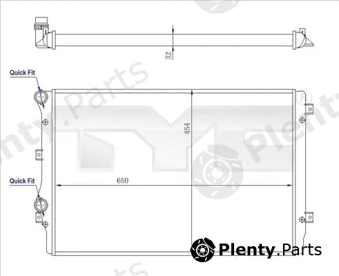 TYC 737-0072-R — Radiator, engine cooling