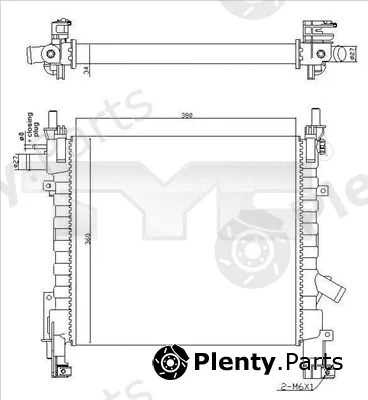 TYC 710-0055-R — Radiator, engine cooling