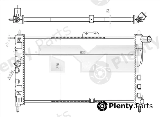 TYC 706-0018 — Radiator, engine cooling