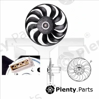 TYC 837-0012 — Fan, engine cooling