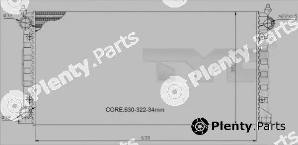TYC 737-0034-R — Radiator, engine cooling