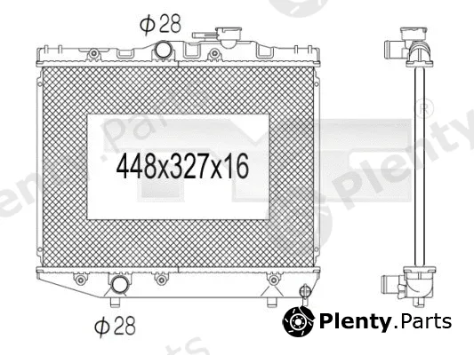 TYC 736-1029 — Radiator, engine cooling