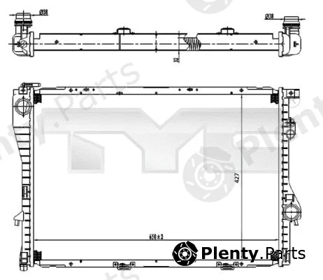 TYC 703-0005 — Radiator, engine cooling