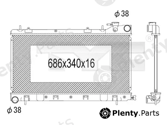 TYC 734-1011 — Radiator, engine cooling