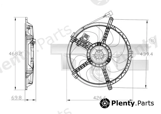 TYC 803-0010 — Fan, engine cooling