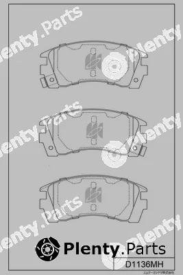 MK Kashiyama D1136MH — Brake Pad Set, disc brake