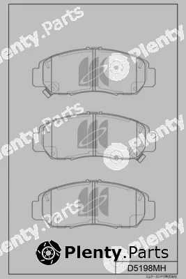 MK Kashiyama D5198MH — Brake Pad Set, disc brake