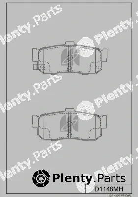 MK Kashiyama D1148MH — Brake Pad Set, disc brake