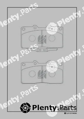 MK Kashiyama D6075M — Brake Pad Set, disc brake
