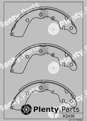 MK Kashiyama K2436 — Brake Shoe Set