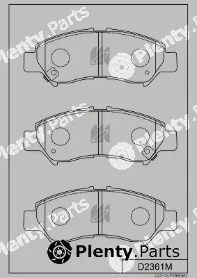 MK Kashiyama D2361M — Brake Pad Set, disc brake