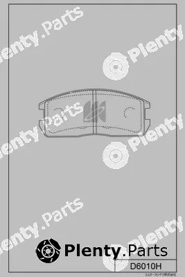 MK Kashiyama D6010H — Brake Pad Set, disc brake