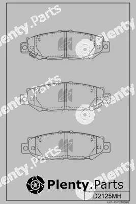 MK Kashiyama D2125MH — Brake Pad Set, disc brake