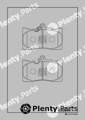 MK Kashiyama D2266M — Brake Pad Set, disc brake