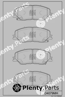 MK Kashiyama D4079MH — Brake Pad Set, disc brake