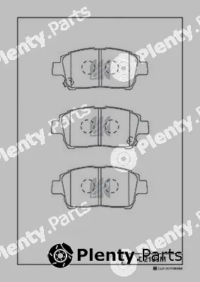 MK Kashiyama D2183M — Brake Pad Set, disc brake