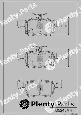 MK Kashiyama D5243MH — Brake Pad Set, disc brake