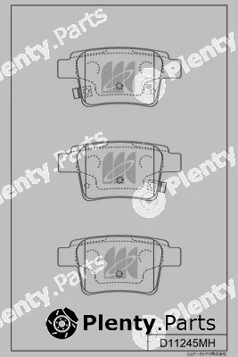 MK Kashiyama D11245MH — Brake Pad Set, disc brake