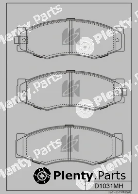 MK Kashiyama D1031MH — Brake Pad Set, disc brake