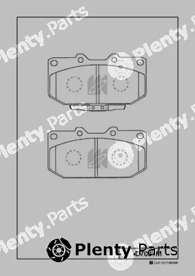 MK Kashiyama D7037M — Brake Pad Set, disc brake
