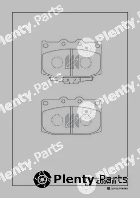 MK Kashiyama D3077M — Brake Pad Set, disc brake