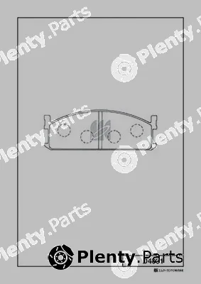 MK Kashiyama D4001 — Brake Pad Set, disc brake