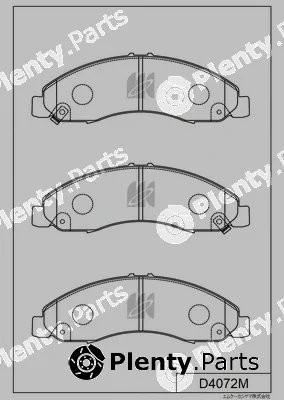 MK Kashiyama D4072M — Brake Pad Set, disc brake