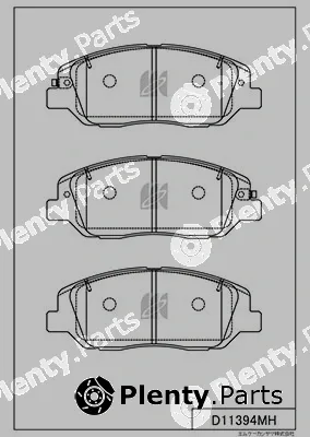 MK Kashiyama D11394MH — Brake Pad Set, disc brake