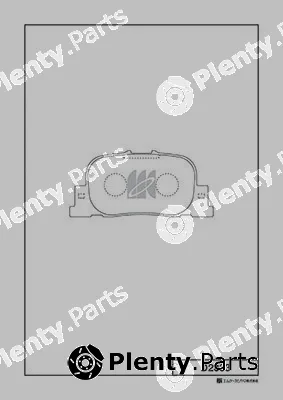 MK Kashiyama D2333 — Brake Pad Set, disc brake