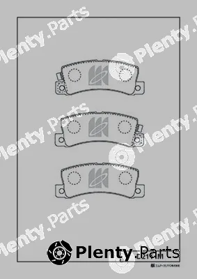 MK Kashiyama D2114M — Brake Pad Set, disc brake