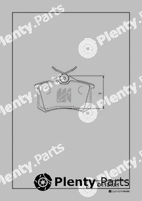 MK Kashiyama D11346H — Brake Pad Set, disc brake
