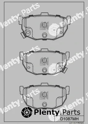 MK Kashiyama D1087MH — Brake Pad Set, disc brake