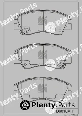 MK Kashiyama D6018MH — Brake Pad Set, disc brake